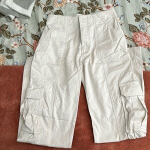 White Abercrombie, cargo pants